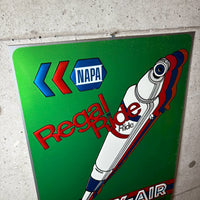 アルミ看板　【NAPA　「Regal Ride MAXAIR」】　エンボス看板