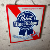 ヴィンテージ看板　【PUBST　BLUE RIBBON】　壁掛け