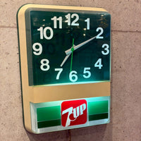 電飾クロック　【 7UP（セブンアップ）】　販促品　1985年製
