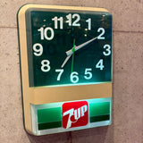 電飾クロック　【 7UP（セブンアップ）】　販促品　1985年製