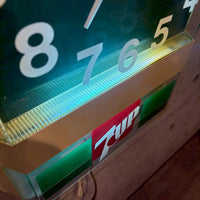 電飾クロック　【 7UP（セブンアップ）】　販促品　1985年製