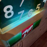 電飾クロック　【 7UP（セブンアップ）】　販促品　1985年製