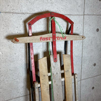 木製ソリ　【Fast Trak】　クリスマスインテリア