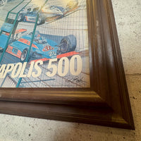 ヴィンテージポスター　【INDIANAPOLIS 500】　額装