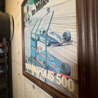 ヴィンテージポスター　【INDIANAPOLIS 500】　額装