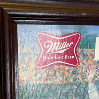 ヴィンテージポスター　【 ミラー・ハイライフ・ビール（Miller High Life） 】　額装