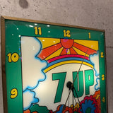 電飾クロック　【7UP（セブンアップ）】　レトロポップ調　