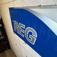 大型看板【STP “REG”】プラスチック ガソリンスタンド ガレージ ヴィンテージ