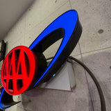 大型電飾看板【AAA（American Automobile Association）】サインライト 電飾式 ヴィンテージ