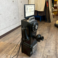 公衆電話【Automatic Electric Company】ブラック・ペイフォン 1930’s ディスプレイ ヴィンテージ