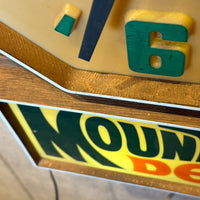 ウォールクロック【Mountain Dew(マウンテンデュー)】1960〜1970年代頃 壁掛け 電源コード式ヴィンテージ