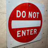 道路標識　【DO NOT ENTER】　ロードサイン　ヴィンテージ看板