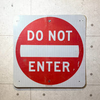道路標識 【DO NOT ENTER】 ロードサイン ヴィンテージ看板 – L.A.DEPO