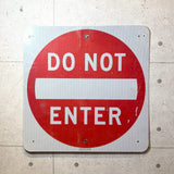 道路標識　【DO NOT ENTER】　ロードサイン　ヴィンテージ看板