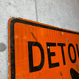 道路標識　【DETOUR(迂回)】　ロードサイン　ヴィンテージ看板