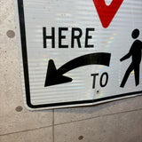 道路標識　【YIELD（道を譲る）】　ロードサイン　ヴィンテージ看板