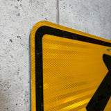 道路看板　【進行方向誘導】　ロードサイン　実物標識