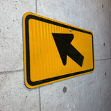 道路看板　【進行方向誘導】　ロードサイン　実物標識　