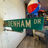 道路看板　【DENHAM DR】　ロードサイン　実物標識