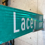 道路看板【De Lacey AVE OON】　ロードサイン　実物標識