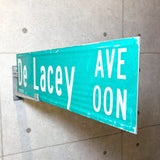 道路看板【De Lacey AVE OON】　ロードサイン　実物標識