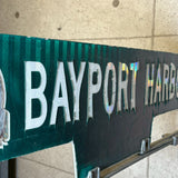 道路看板　【BAYPORT HARBOR】　ロードサイン　実物標識