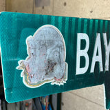 道路看板　【BAYPORT HARBOR】　ロードサイン　実物標識