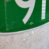 道路標識　【CALIFORNIA　91】　ロードサイン　ヴィンテージ看板