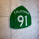 道路標識　【CALIFORNIA　91】　ロードサイン　ヴィンテージ看板