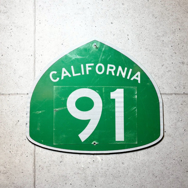 道路標識　【CALIFORNIA　91】　ロードサイン　ヴィンテージ看板