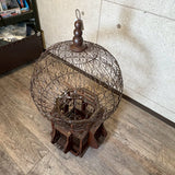 ヴィンテージ鳥籠　バードケージ　アンティークインテリア