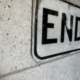 道路看板　【END】　ロードサイン　ヴィンテージ看板