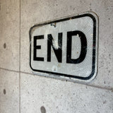 道路看板　【END】　ロードサイン　ヴィンテージ看板
