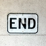道路看板　【END】　ロードサイン　ヴィンテージ看板