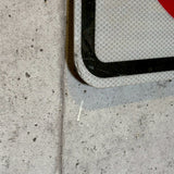 道路標識　【歩行者進入禁止】　ロードサイン　ヴィンテージ看板