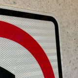 道路標識　【歩行者進入禁止】　ロードサイン　ヴィンテージ看板