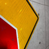 道路標識　【前方に一時停止あり】　ロードサイン　ヴィンテージ看板