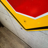 道路標識　【前方に一時停止あり】　ロードサイン　ヴィンテージ看板