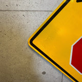 道路標識　【前方に一時停止あり】　ロードサイン　ヴィンテージ看板