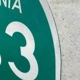 道路標識　【CALIFORNIA　163】　ロードサイン　ヴィンテージ看板