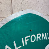 道路標識　【CALIFORNIA　163】　ロードサイン　ヴィンテージ看板
