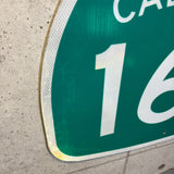 道路標識　【CALIFORNIA　163】　ロードサイン　ヴィンテージ看板