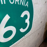 道路標識　【CALIFORNIA　163】　ロードサイン　ヴィンテージ看板