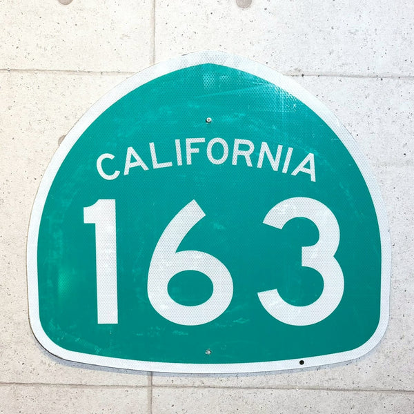 道路標識　【CALIFORNIA　163】　ロードサイン　ヴィンテージ看板
