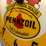 電飾クロック　【 Pennzoil（ペンゾイル） 】　ヴィンテージ時計　復刻版