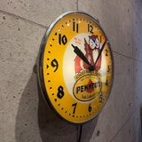 電飾クロック　【 Pennzoil（ペンゾイル） 】　ヴィンテージ時計　復刻版