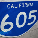 ハイウェイ看板　【インターステート605号線（I-605）】　ロードサイン　ヴィンテージ看板