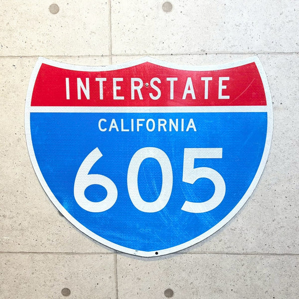 ハイウェイ看板　【インターステート605号線（I-605）】　ロードサイン　ヴィンテージ看板