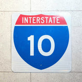 ハイウェイ看板　【 INTERSTATE 10（州間高速道路10号線）】　ロードサイン　ヴィンテージ看板