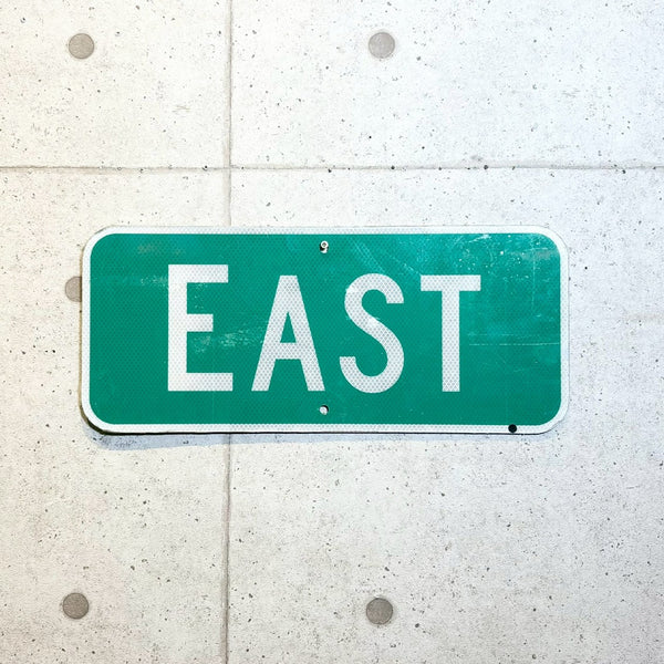 道路看板　【EAST】　ロードサイン　実物標識　小